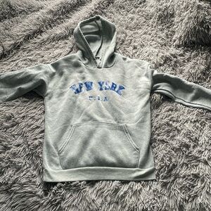 Grey New York Hoodie